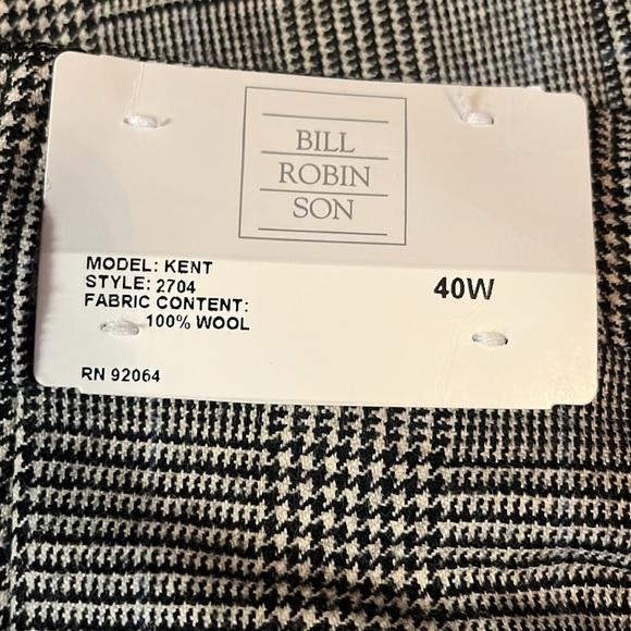 Bill Robin Son Wool pant! New! - Picture 8 of 12